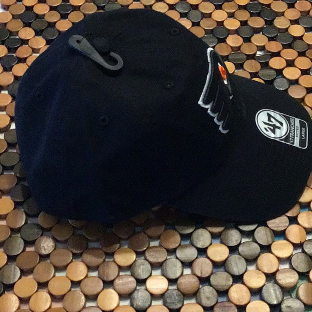 Men’s Philadelphia Flyers ‘47 Black Team Franchise Fitted Hat Large - Picture 11 of 15